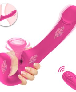Clitoral G-spot Vibe with Dildo/Strapon and remote control 1