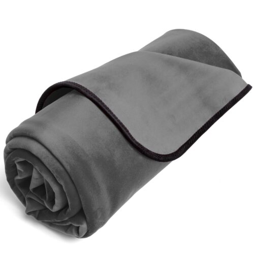Fascinator Throw Grey Microvelvet - Mini