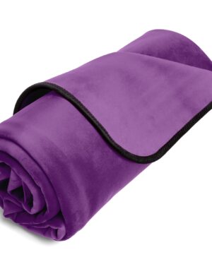 Fascinator Throw Aubergine  Microvelvet - Mini