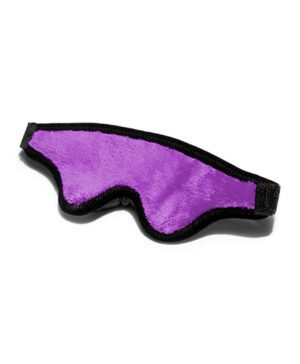 Black Label Loveblind Plush Blindfold Fluffy Purple