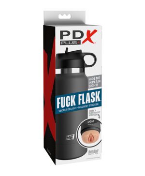 PDX Plus Fuck Flask Secret Delight Grey Bottle Light