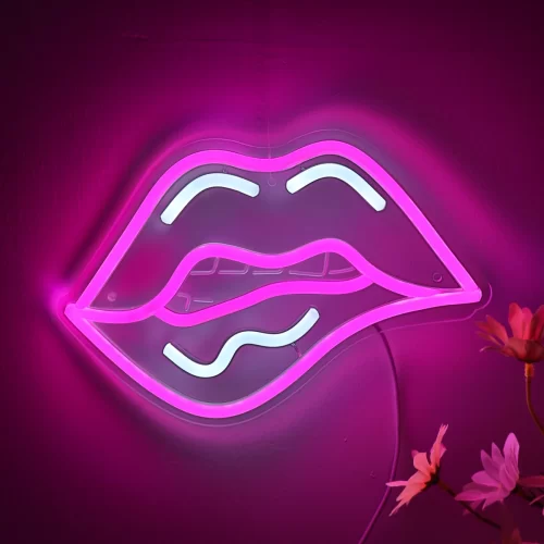 Biting Lips LED Neon