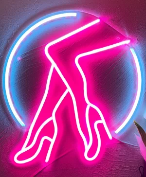 Beauty Legs Neon Led Bar Sign