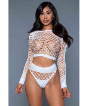 Play With Me Bodystocking - White