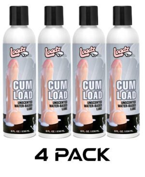 Cum Load Unscented Water-Based Semen Lube - 8oz - 4 Pack