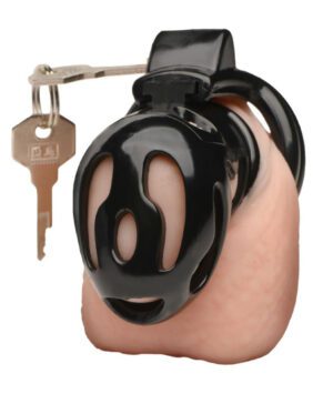 Hard Stop Double Ring Chastity Cage