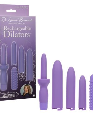 Dr. Laura Berman Rechargeable Dilator Set of 4 Locking Sizes Plus Sleeves