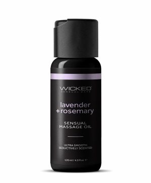4 oz Sensual Massage Oil Lavender & Rosemary