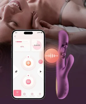 GEM Wiggling Twin Balls Rabbit Vibrator