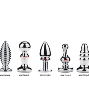 Mini Plug Set of 5 stainless steel plugs