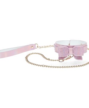 Paris Collection Collar w/Leash Pink